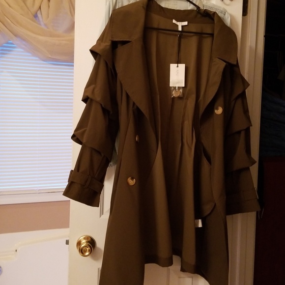 Forever 21 olive lightweight trench - Picture 3 of 3